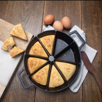 10 - in Cast Iron Wedge Cornbread Skillet - Ozark Cabin Décor, LLC