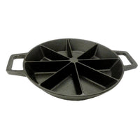 10 - in Cast Iron Wedge Cornbread Skillet - Ozark Cabin Décor, LLC