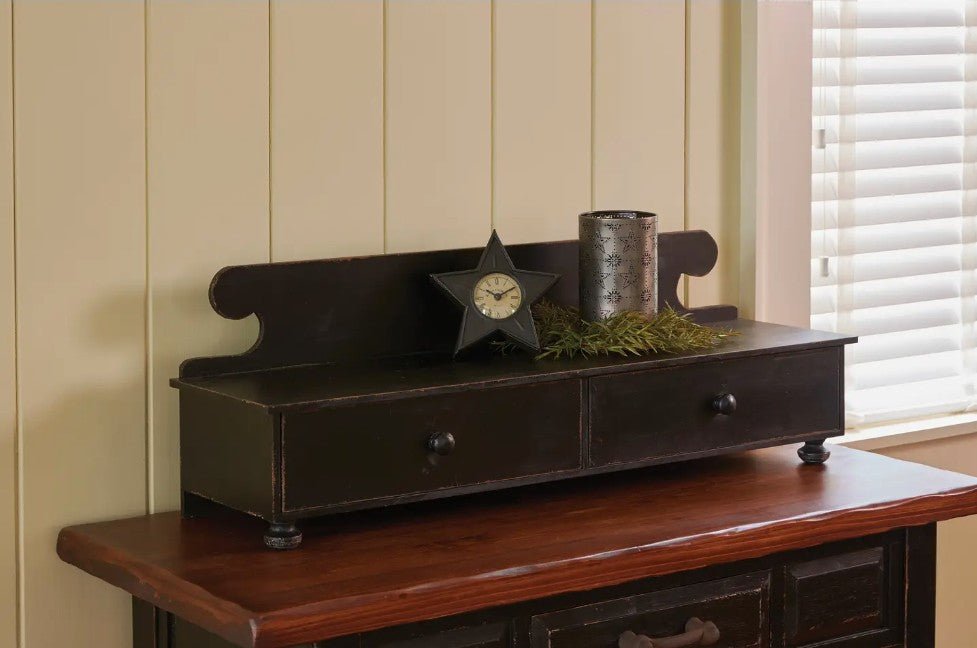 Counter Shelf - Aged Black - Ozark Cabin Décor, LLC