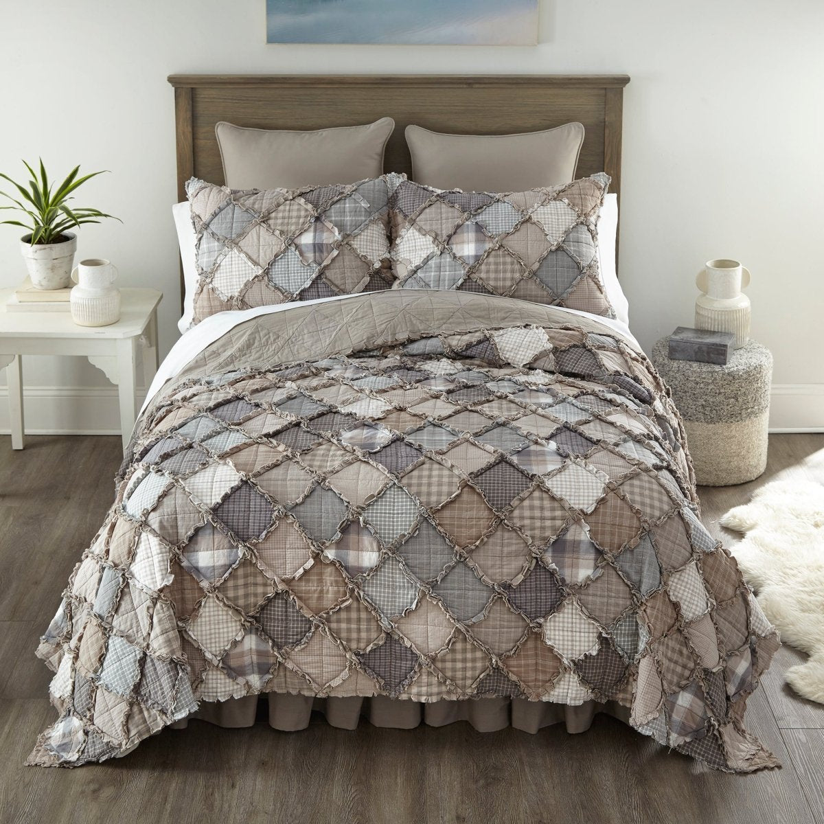 Smoky Mountain Cotton Quilted Bedding Collection - Full/Queen - Ozark Cabin Décor, LLC