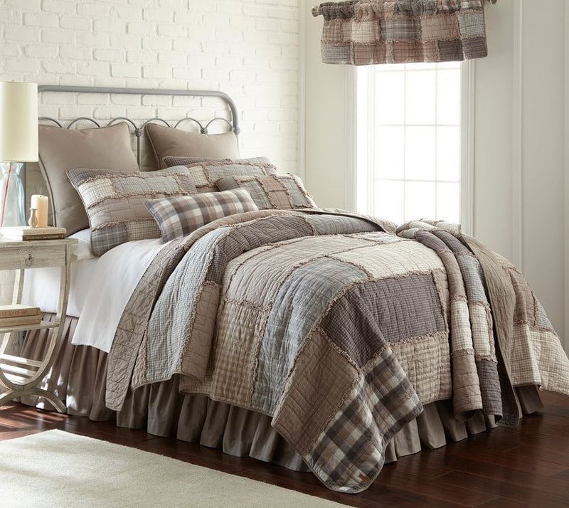 Smoky Cobblestone Quilted Bedding Collection - King - Ozark Cabin Décor, LLC