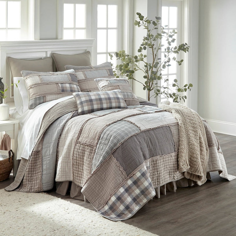 Smoky Cobblestone Quilted Bedding Collection - King - Ozark Cabin Décor, LLC