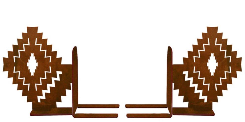 Desert Diamond Metal Art Bookend Set