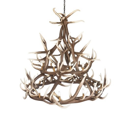 Elk 18 Antler Chandelier - Ozark Cabin Décor, LLC