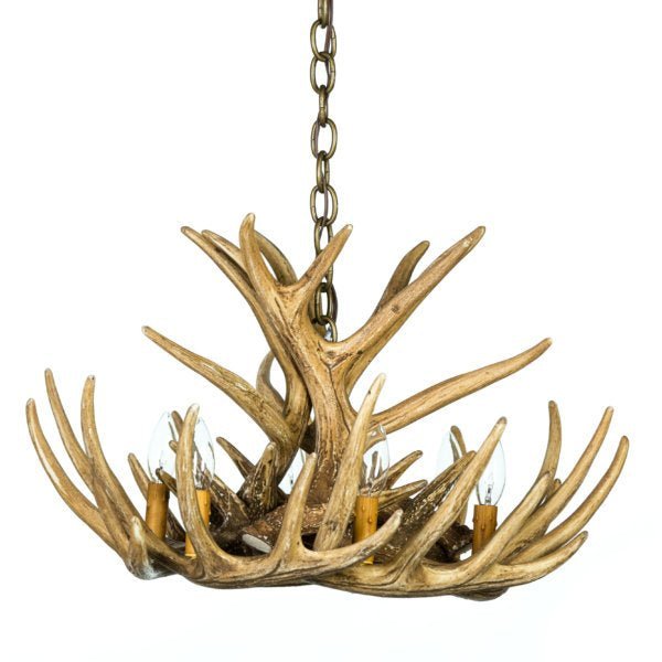 Whitetail Deer 9 Antler Cascade Chandelier