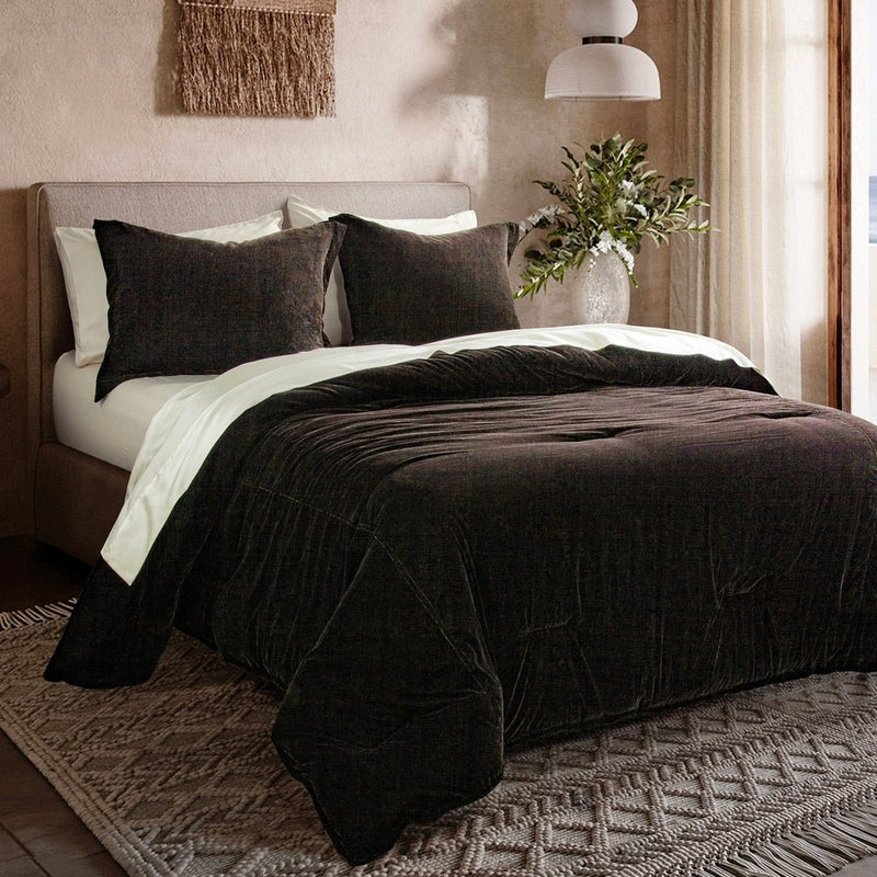 Estelle Velvet Comforter Set - King - Ozark Cabin Décor, LLC