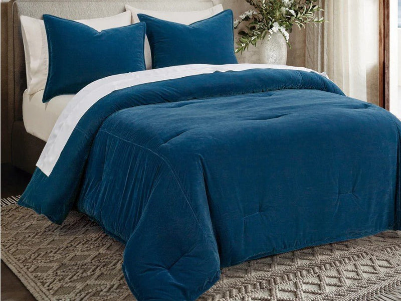 Estelle Velvet Comforter Set - King - Ozark Cabin Décor, LLC