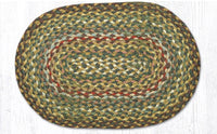Fir/Ivory Braided Jute Trivet & Swatch - Ozark Cabin Décor, LLC