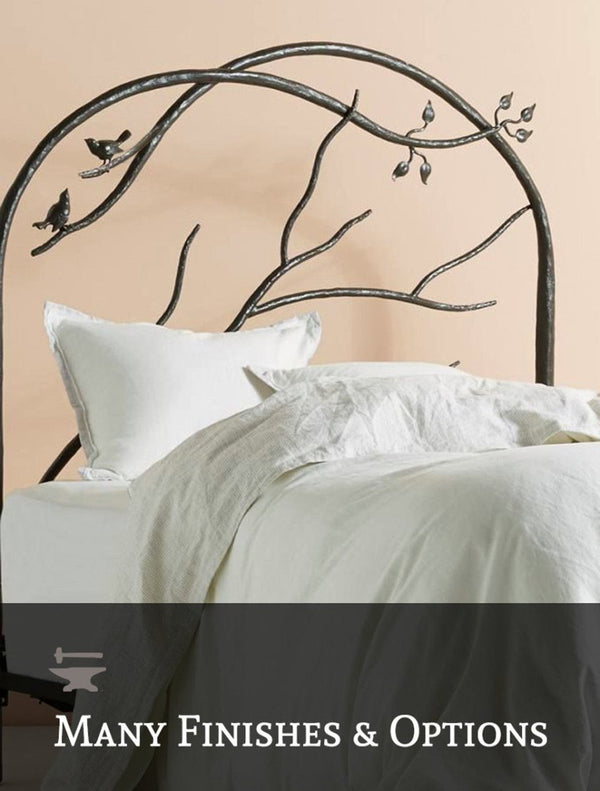 Forest Archway Iron Bed - Ozark Cabin Décor, LLC