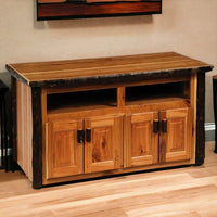 Hickory Widescreen Television Stand - Ozark Cabin Décor, LLC