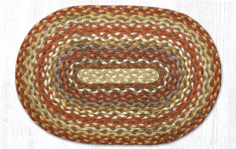 Honey/Vanilla/Ginger Braided Jute Trivet & Swatch - Ozark Cabin Décor, LLC