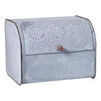 Punched Tin Bread Box - Weathered Zinc - Ozark Cabin Décor, LLC