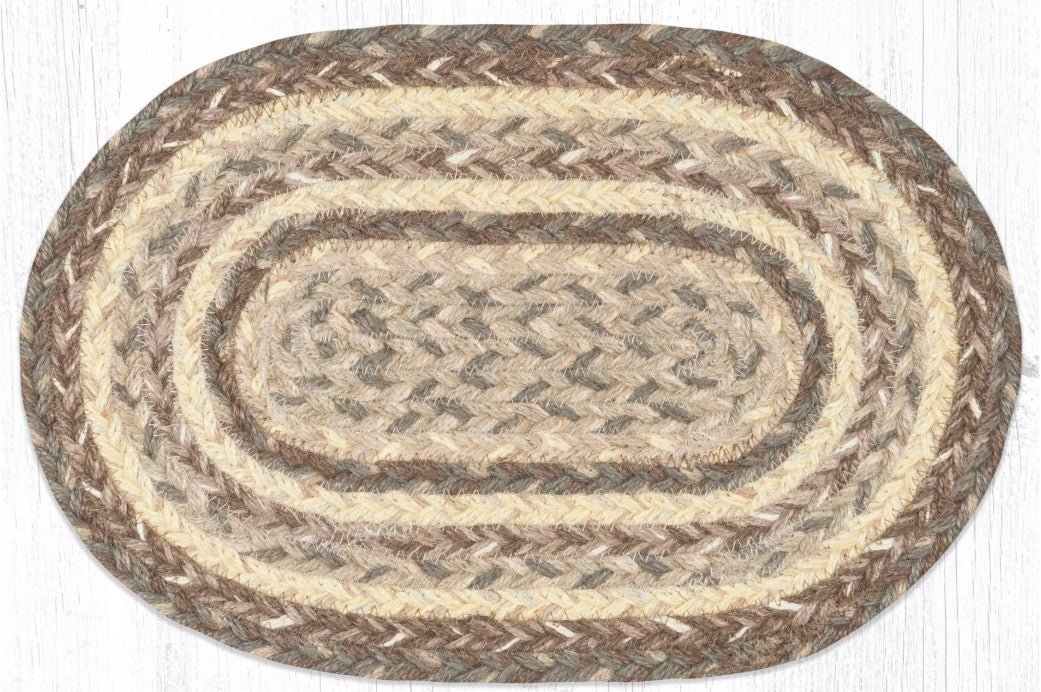 Khaki Braided Jute Trivet & Swatch