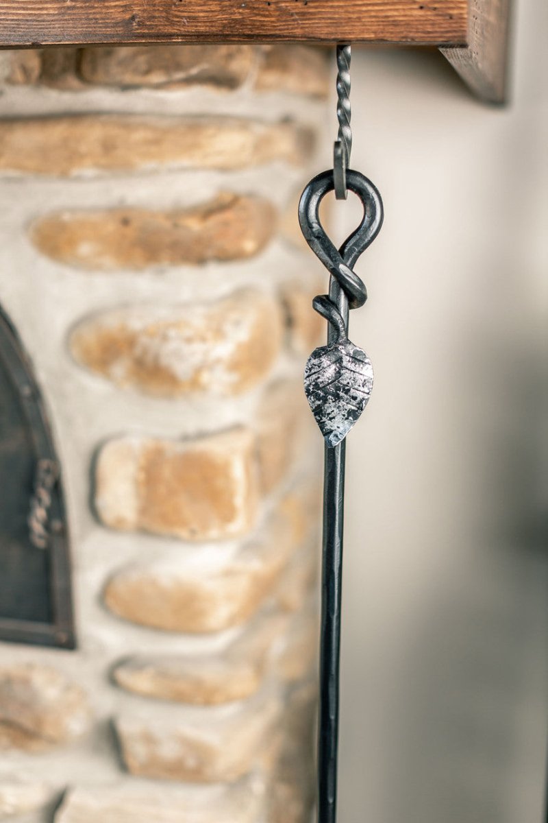 Leaf Hand-Forged Fire Poker - Thumbnail 2