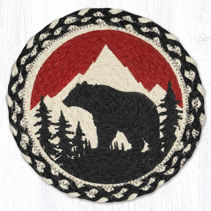 Bear Mountain Braided Jute Trivet - Ozark Cabin Décor, LLC
