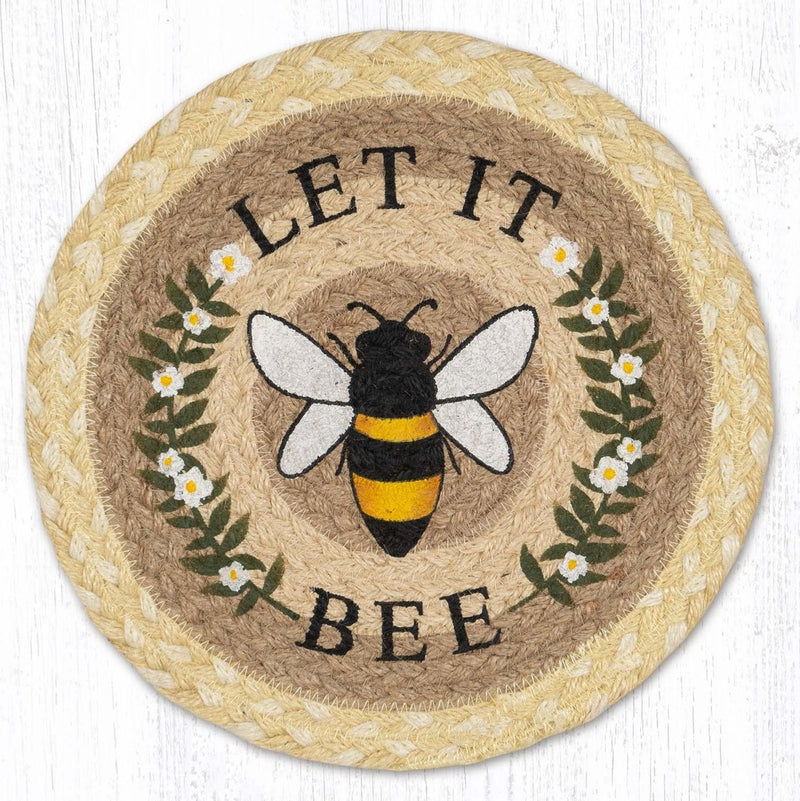 Let It Bee Braided Jute Trivet - Ozark Cabin Décor, LLC