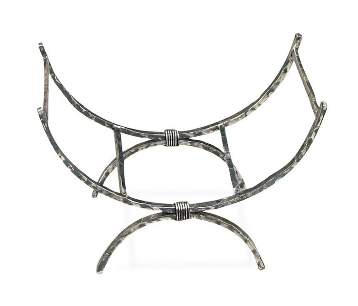 Iron Log Basket - Meridian - Ozark Cabin Décor, LLC
