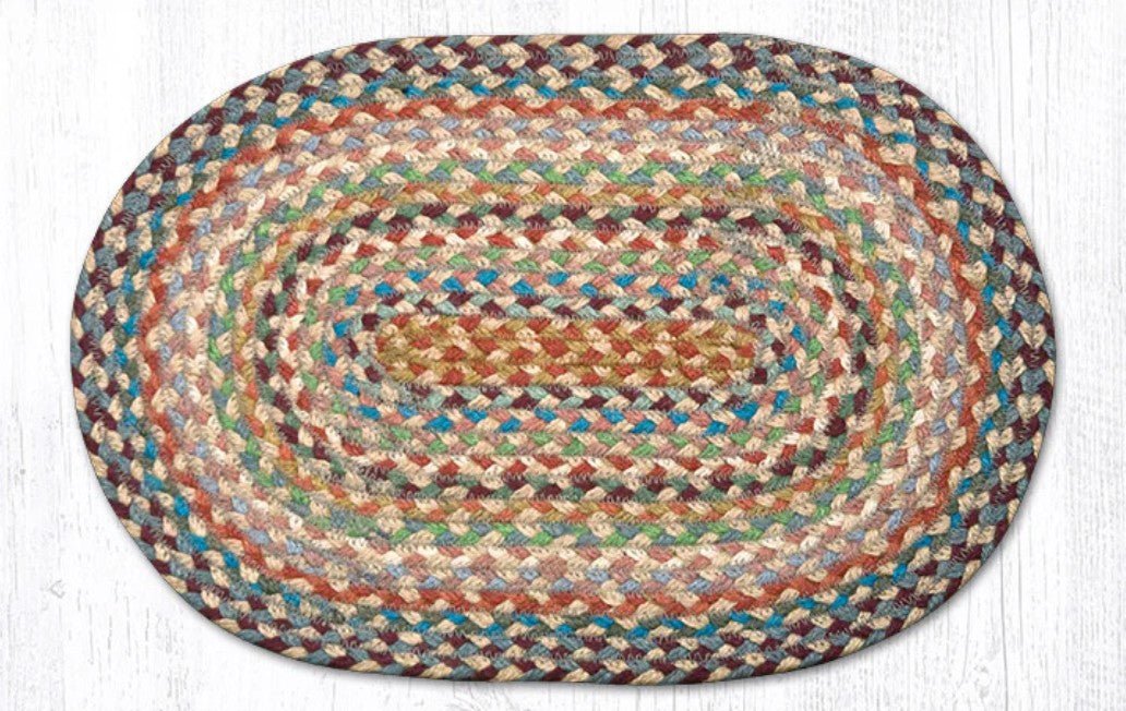 Multi Color Braided Jute Trivet & Swatch - Ozark Cabin Décor, LLC