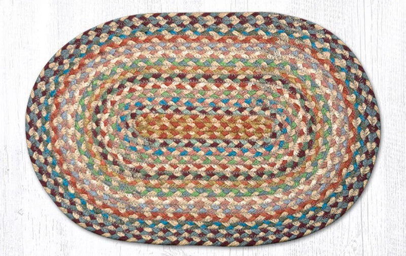 Multi Color Braided Jute Trivet & Swatch - Ozark Cabin Décor, LLC
