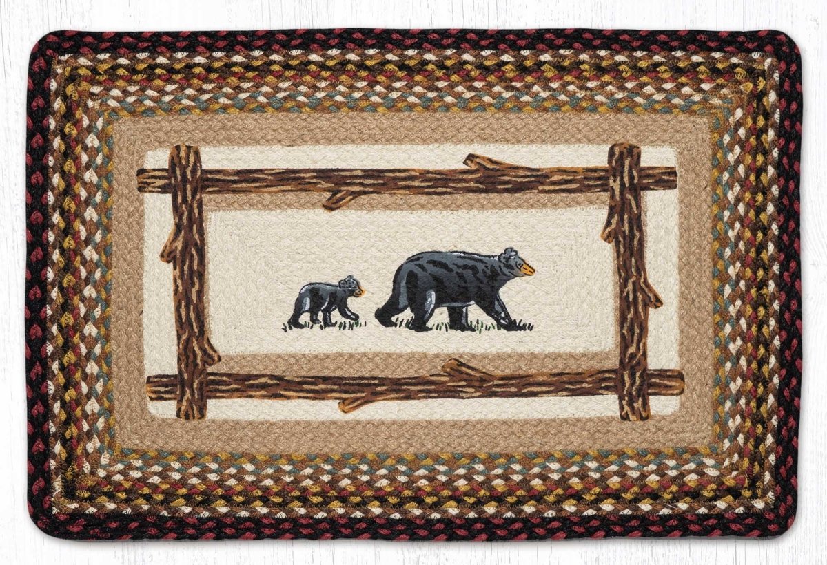 Mama Bear Baby Bear Rug - Ozark Cabin Décor, LLC