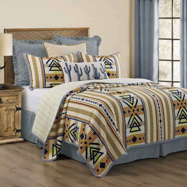 Pontiac Reversible Quilt Set - King - Ozark Cabin Décor, LLC