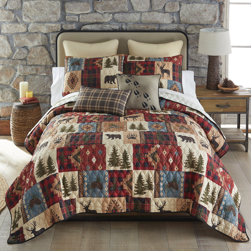 Woodland Patch Quilted Bedding Set