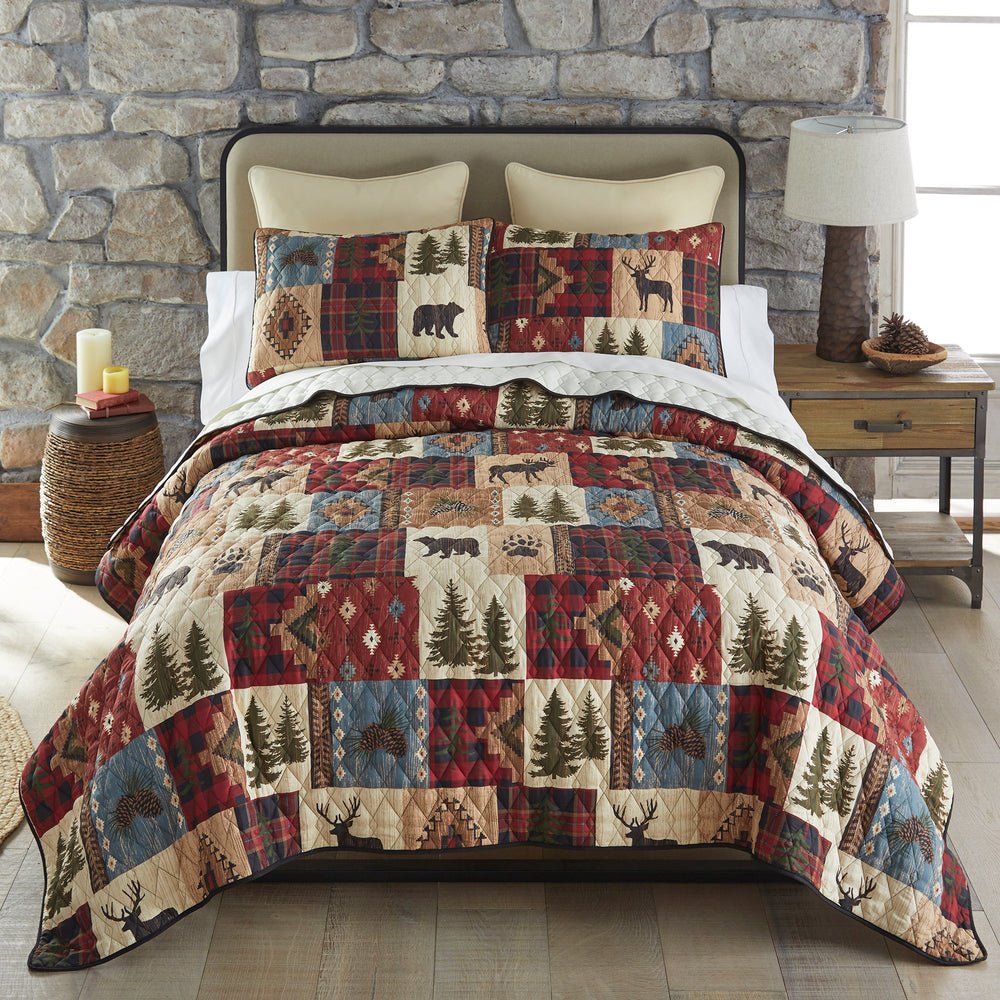 Woodland Patch Quilted Bedding Set - Thumbnail 2