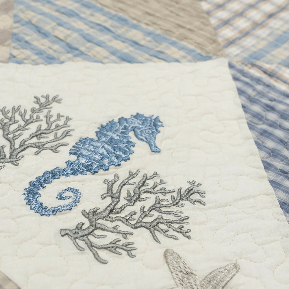 Coastal Star Quilt Set - 3 Sizes - Ozark Cabin Décor, LLC