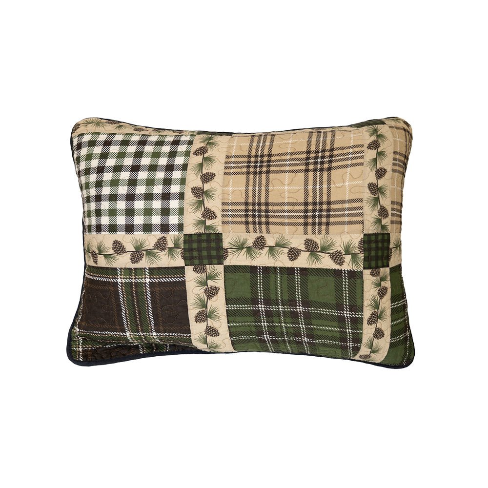 Pine Patch 3 - Pc Quilted Set - Cal King - Ozark Cabin Décor, LLC