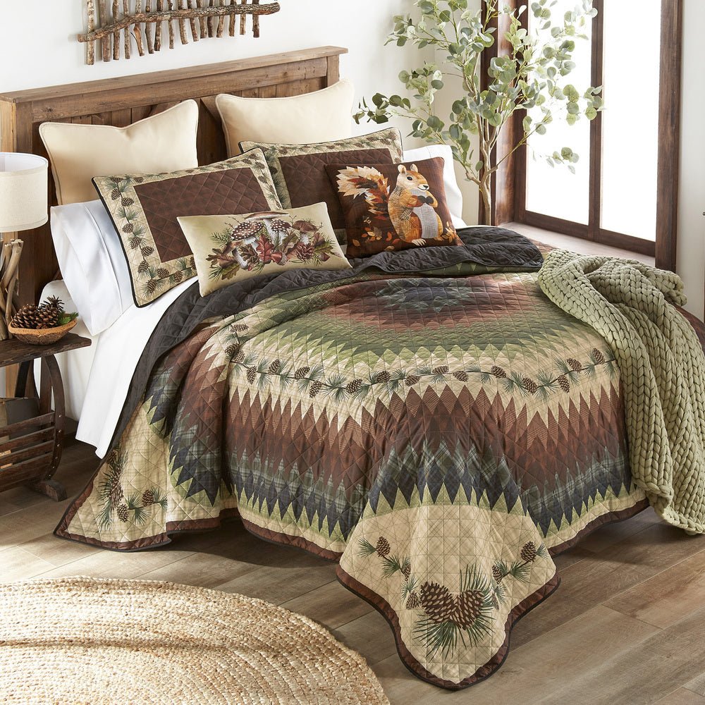 Pine Circle 3-Piece Quilt Set