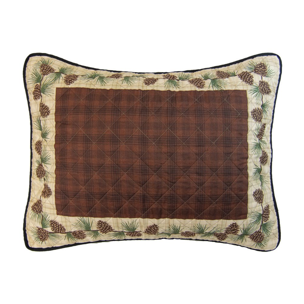 Pine Circle 3-Piece Quilt Set Sham Front