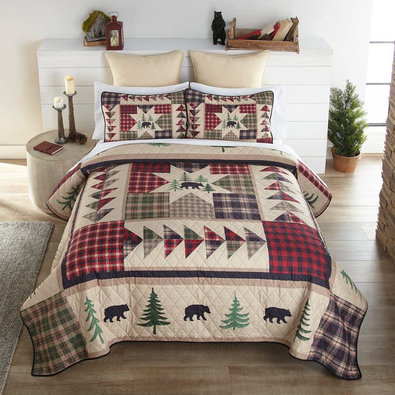 Forest Point 3-Piece Quilted Bedding Set 