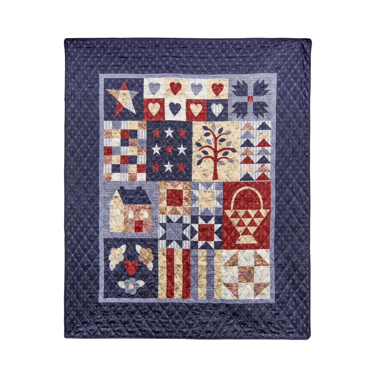 County Fair Reversible Patchwork Quilt Set - Thumbnail 3