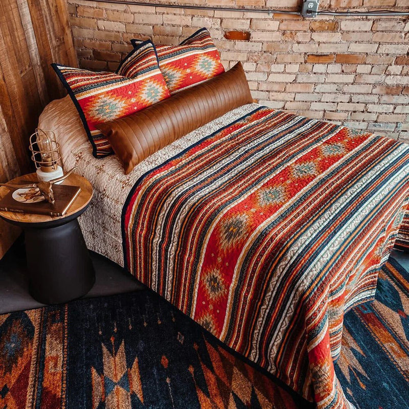 Del Sol Reversible Quilt Set - Queen - Ozark Cabin Décor, LLC