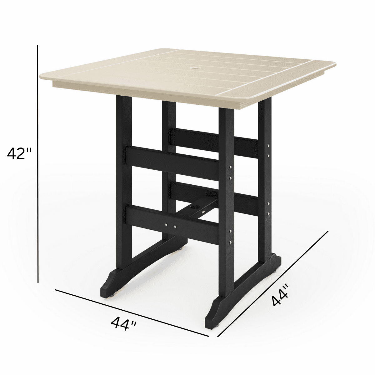 44" Savannah Square Bar Table - Ozark Cabin Décor, LLC