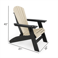 St Simons Curved Back Adirondack Chair - Ozark Cabin Décor, LLC