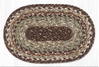 Sandstone Sage 10"x15" Braided Jute Swatch