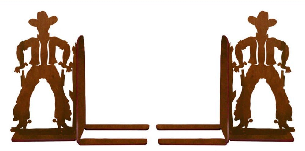 Cowboy Bookend Set - Ozark Cabin Décor, LLC