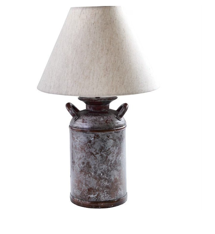 Milk Can Galvanized Lamp - Thumbnail 2