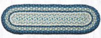 Breezy Blue, Taupe, & Ivory Stair Tread - Ozark Cabin Décor, LLC
