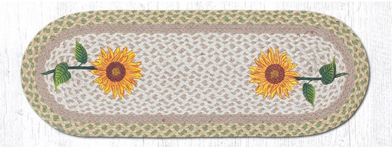 Tall Sunflowers Oval Table Runner - Ozark Cabin Décor, LLC