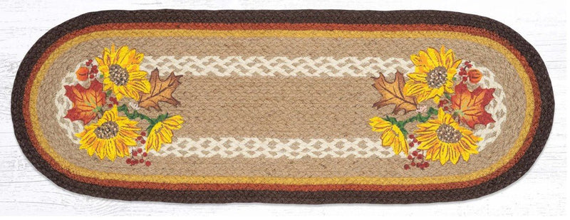 Autumn Sunflower Oval Table Runner - Ozark Cabin Décor, LLC