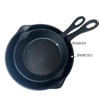 8 - in and 10 - in Cast Iron Skillet Set - Ozark Cabin Décor, LLC