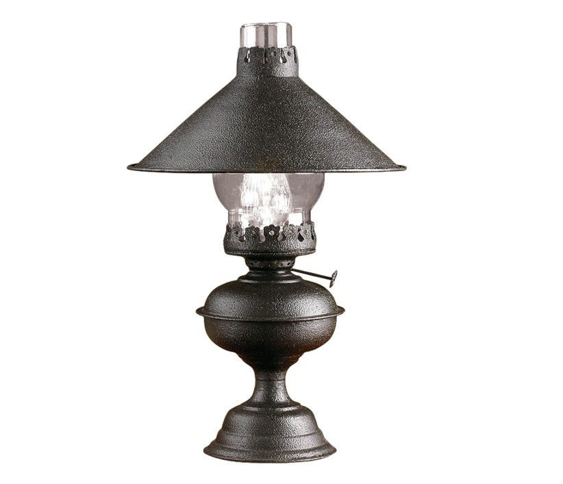 Hartford Metal Vintage-Inspired Accent Lamp With Shade - Thumbnail 2