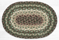 Taupe/Dark Brown/Cactus Braided Jute Trivet & Swatch - Ozark Cabin Décor, LLC