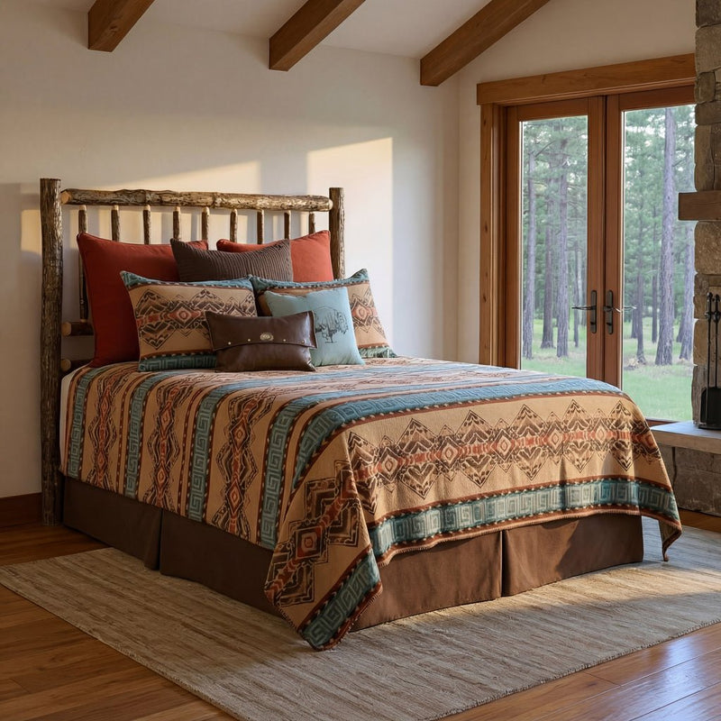 Bison Ridge III Bedspread - 6 Sizes - Ozark Cabin Décor, LLC