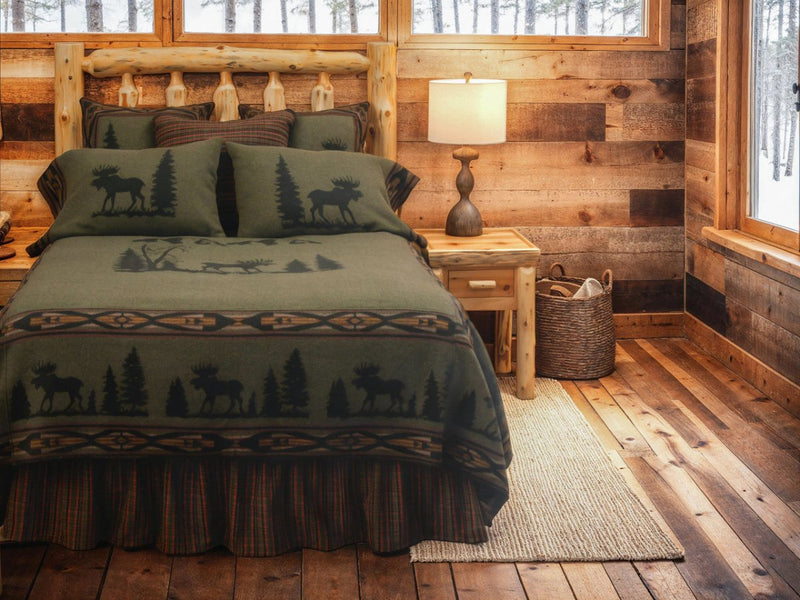 Moose Luxury Bedspread Set - 5 Sizes - Ozark Cabin Décor, LLC