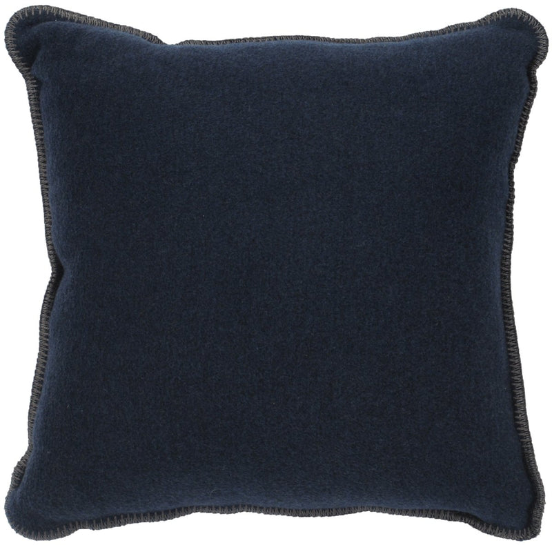 Wooded River Solid Midnight Wool Pillow - Ozark Cabin Décor, LLC