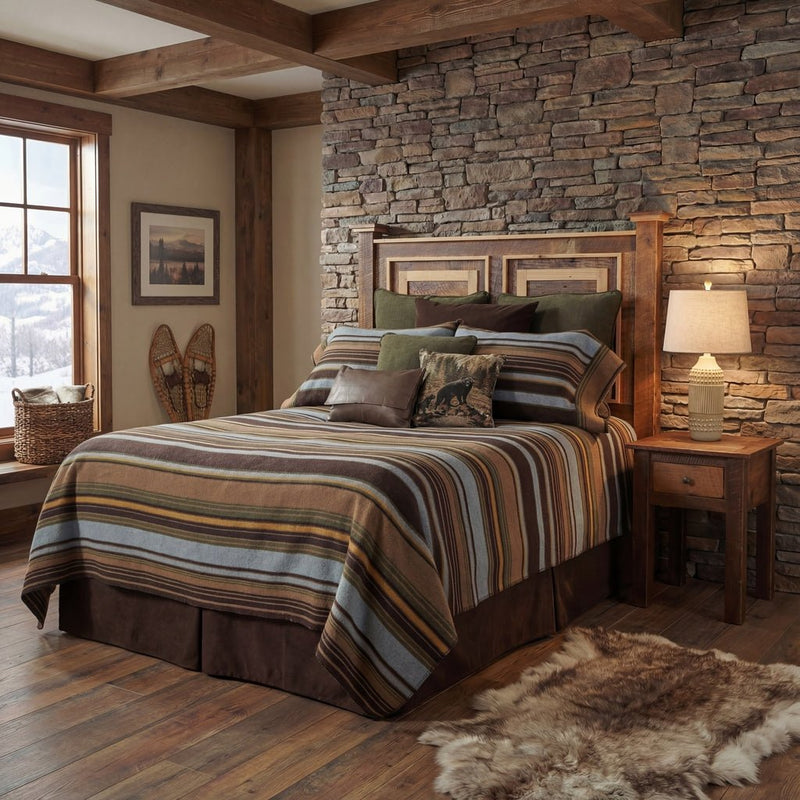 Hudson Earth Bedspread Set - 5 Sizes - Ozark Cabin Décor, LLC