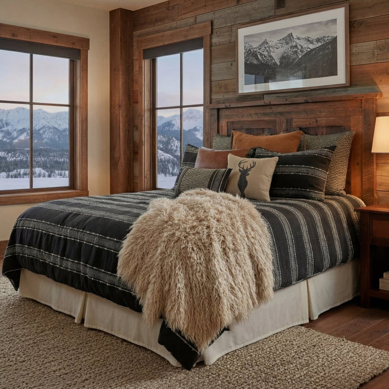 Summit Trail Onyx Duvet Cover Set - 5 Sizes - Ozark Cabin Décor, LLC